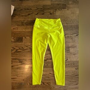 Beyond yoga chartreuse leggings. XL